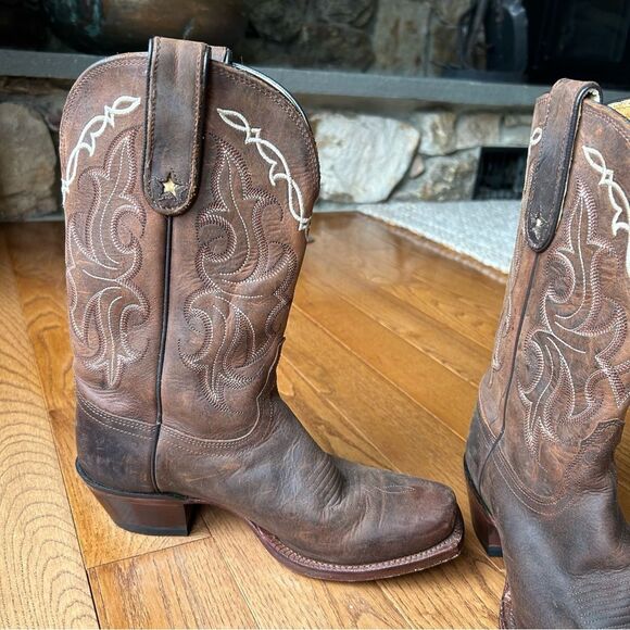 Tony Lama Ladies Vaquero Western leather boots - Picture 9 of 12
